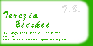 terezia bicskei business card